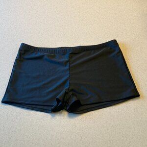 Black Plus Size Fitness/Swim Shorts Women Size 1X